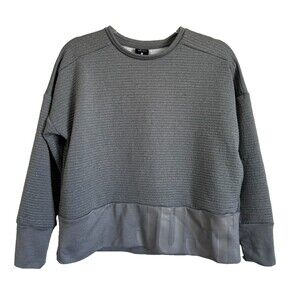 Nike Double Knit Crewneck Sweatshirt Women's Gray Long-Sleeve Pullover Size S